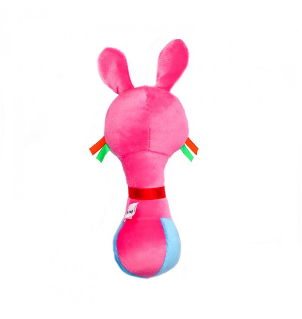 1st Step Rabbit Face Soft Plush Shaking Rattle Cum Toy - Blue