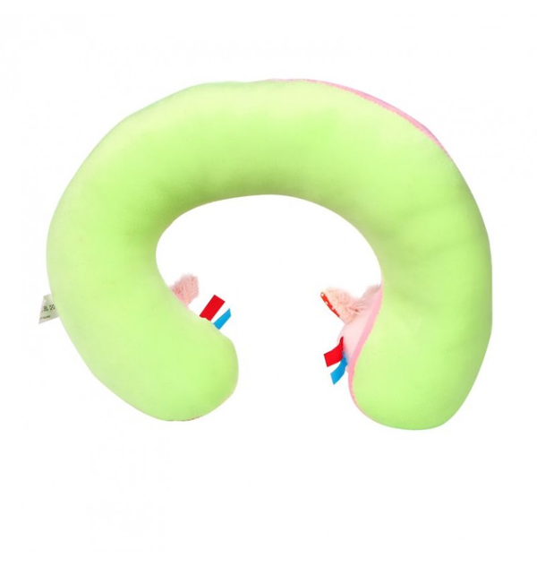 1st Step Soft Elephant Faced Neck Supporter Pillow - Pink