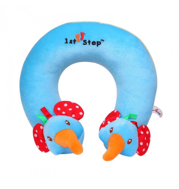 1st Step Soft Elephant Faced Neck Supporter Pillow - Blue