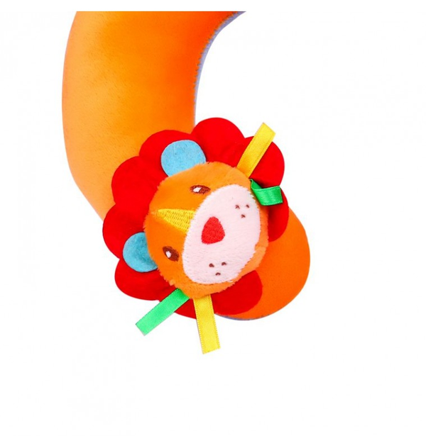 1st Step Soft Lion Faced Neck Supporter Pillow - Orange