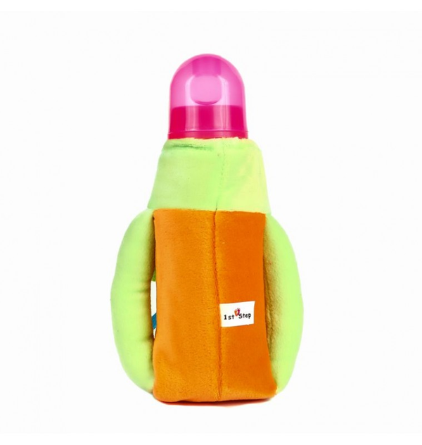 1st Plush Bottle Cover Dog Face Motif (Green)