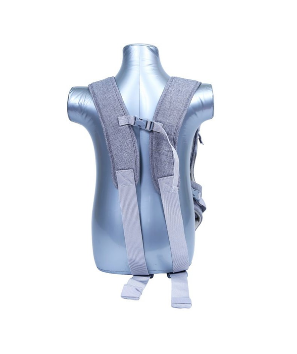 1st Step 3 Way Carrier With Adjustable Padded Straps & Side Openings, Attachable Hood And Storage Pocket (Grey)