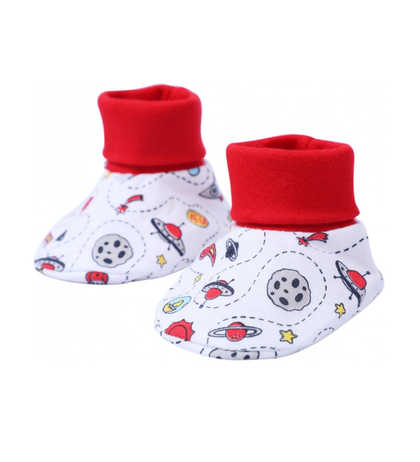 1st Step New Born Baby Gift Set Pack Of 4 (Red)