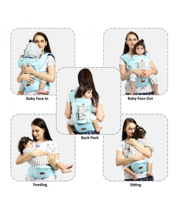 1st Step 5 In 1 Hip Seat Baby Carrier - Blue
