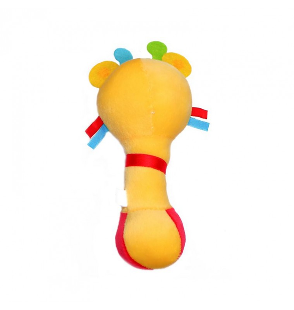 1st Step Catterpillar Face Soft Plush Shaking Rattle Cum Toy (Yellow)