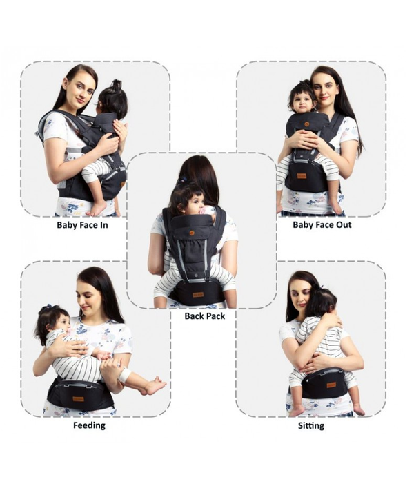 1st Step 5 In 1 Hip Seat Baby Carrier - Dark Blue