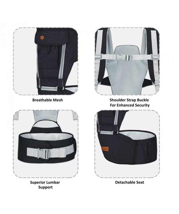 1st Step 5 In 1 Hip Seat Baby Carrier - Dark Blue