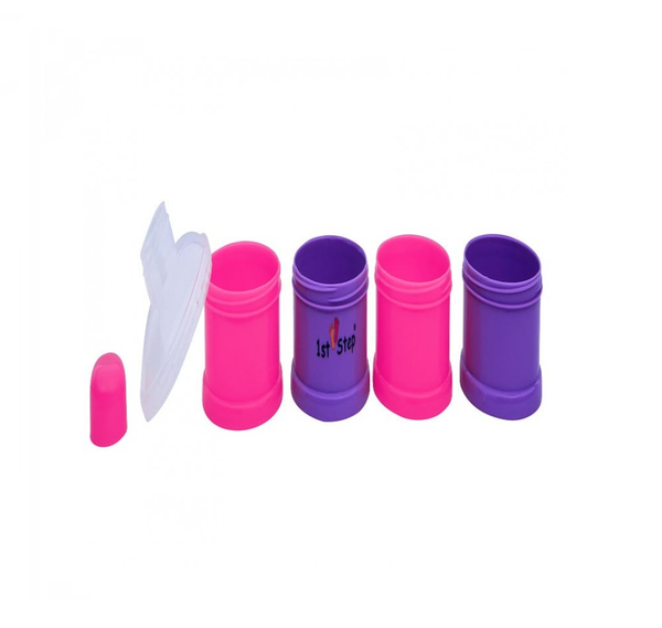 1st Step BPA Free Polypropylene 4-Tier Milk Powder Container- Pink