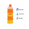 1st Step BPA Free Polypropylene 4-Tier Milk Powder Container- Orange