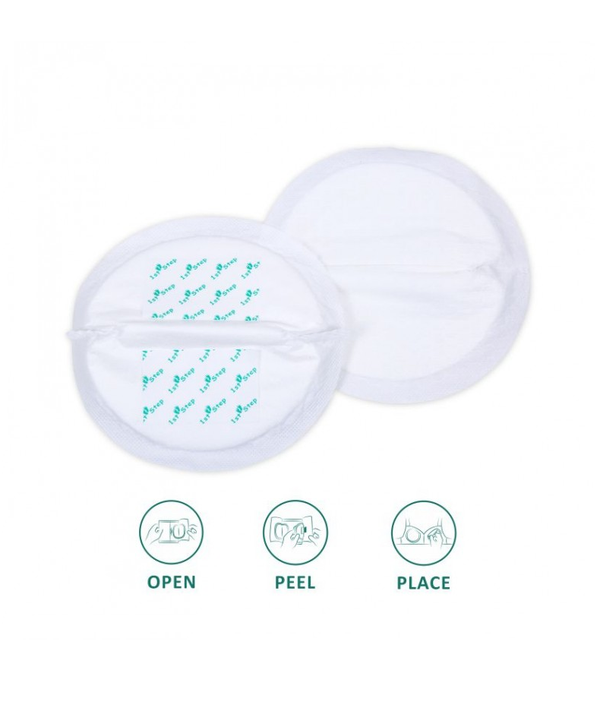 1st Step Honey Comb Lining, Super Absorbant Disposable Breast Pads With Day And Night Protection- 60 Pads