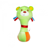 1st Step Dog Face Soft Plush Shaking Rattle Cum Toy (Green)