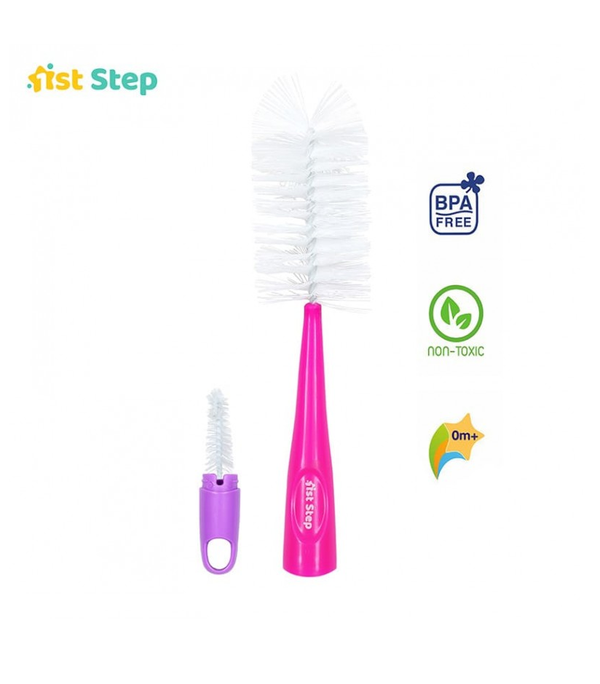 1st Step Bottle And Nipple Cleaning Brush-Pink
