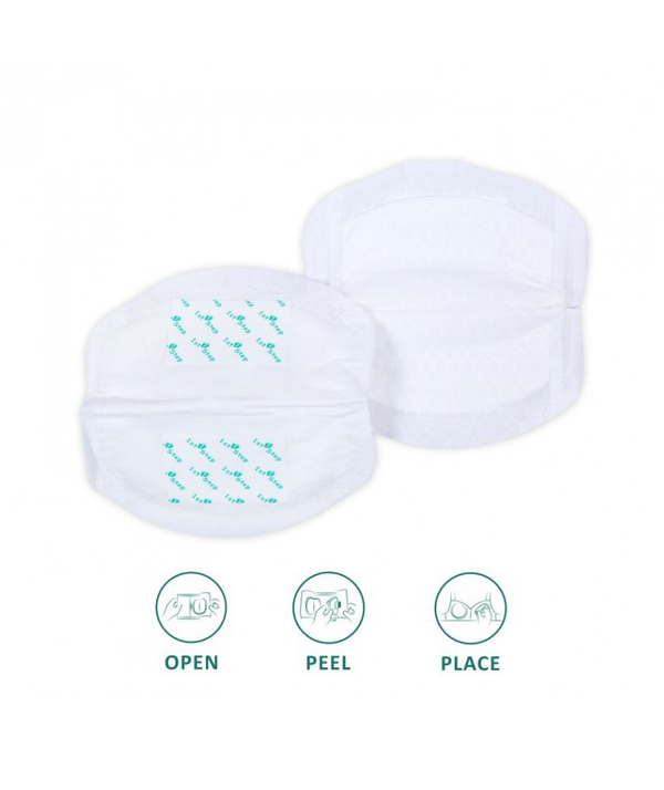 1st Step Ultra Thin, Honey Comb Lining Super Absorbant Disposable Breast Pads With Leakage Protection - 60 Pads