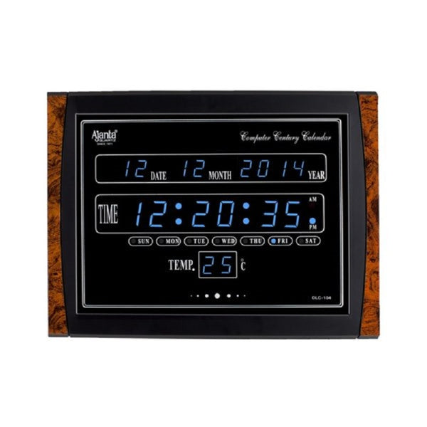 Ajanta Quartz Digital Clock OLC – 104 (Red, Blue, Green & White LED) Series