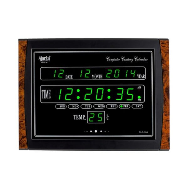 Ajanta Quartz Digital Clock OLC – 104 (Red, Blue, Green & White LED) Series