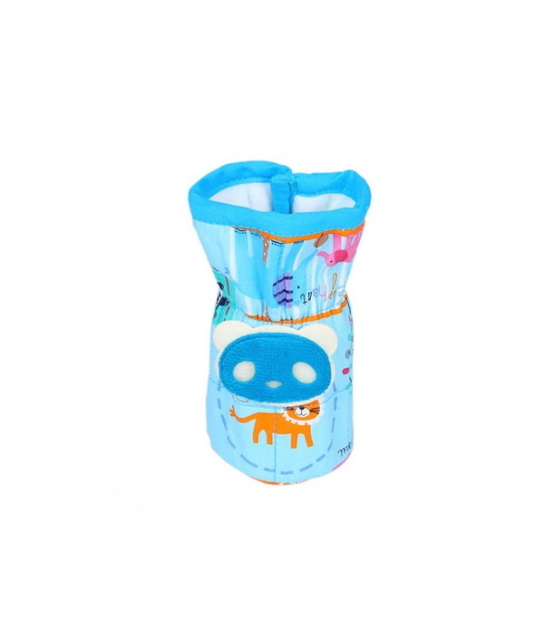 1st Step Bottle Cover With Animal Face Motif (Pack Of 2)-Blue