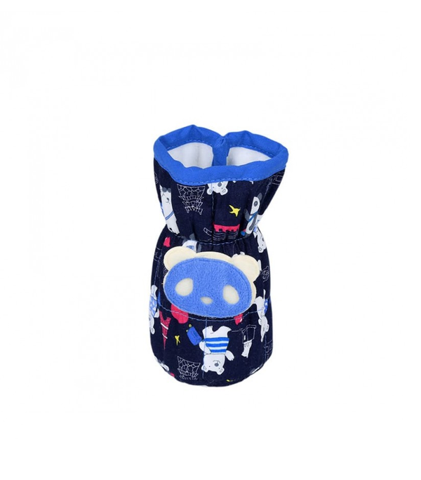 1st Step Bottle Cover With Animal Face Motif (Pack Of 2)-Blue