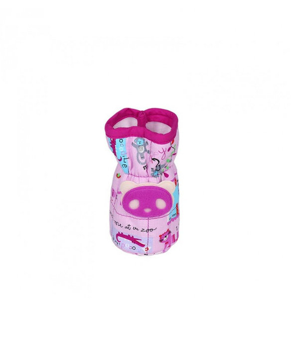 1st Step Bottle Cover With Animal Face Motif (Pack Of 2)-Pink