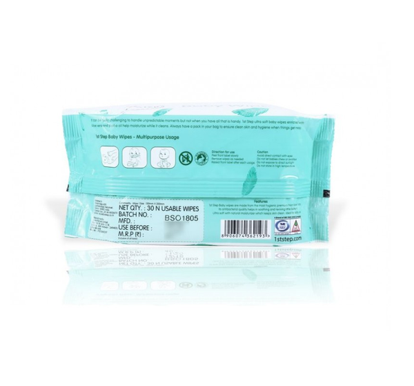 1st Step Wet Wipes - 30 Pcs