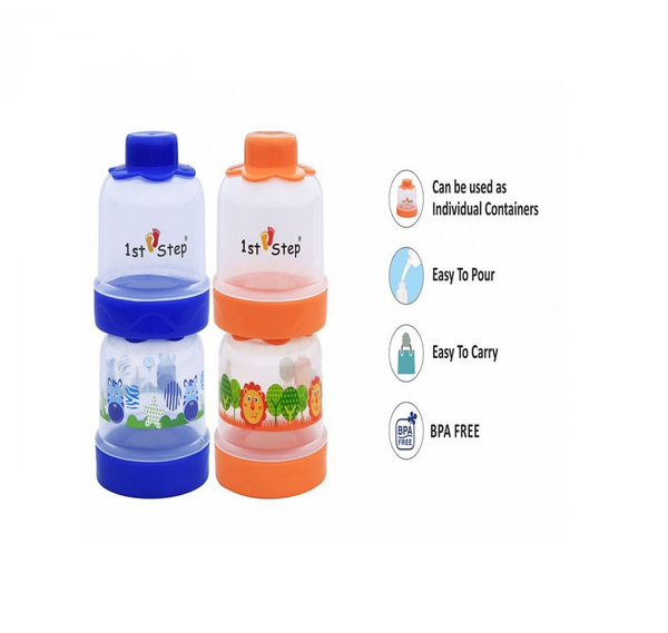 1st Step BPA Free Polypropylene 4-Tier Milk Powder Container