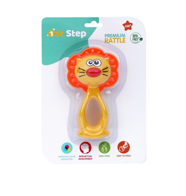 1st Step Premium Lion Rattle - Yellow