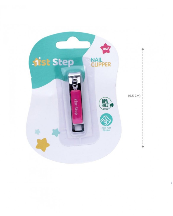 1st Step Easy Grip Baby Nail Clipper - Pink