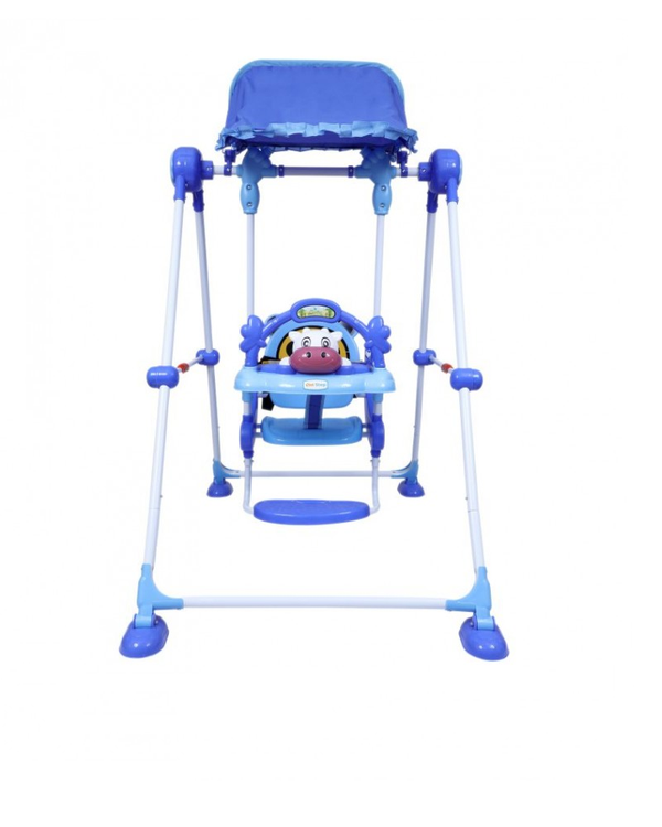 1st Step Swing With 3 Point Safety Harness And Adjustable Canopy - Blue