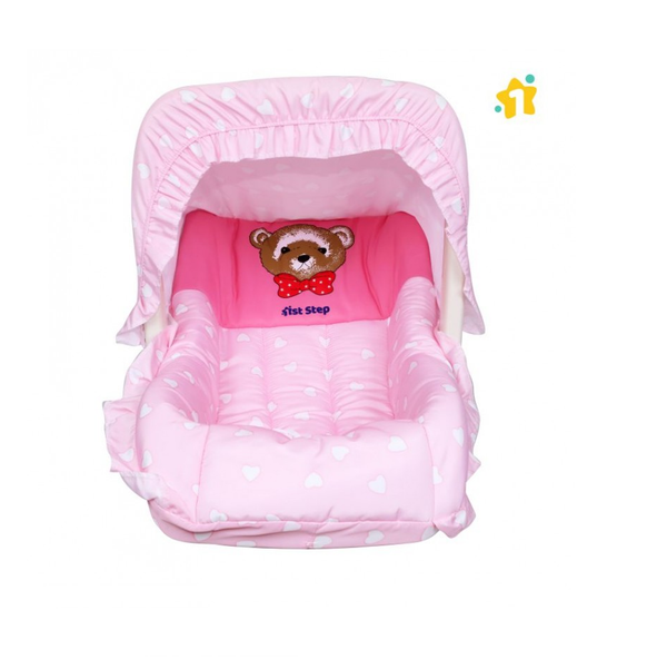 1st Step 5 In 1 Carrycot With Anti-Mosquito Mesh - Pink