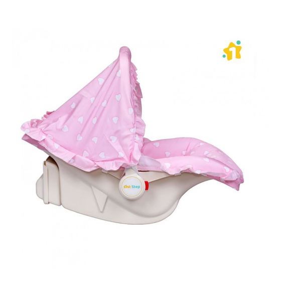 1st Step 5 In 1 Carrycot With Anti-Mosquito Mesh - Pink