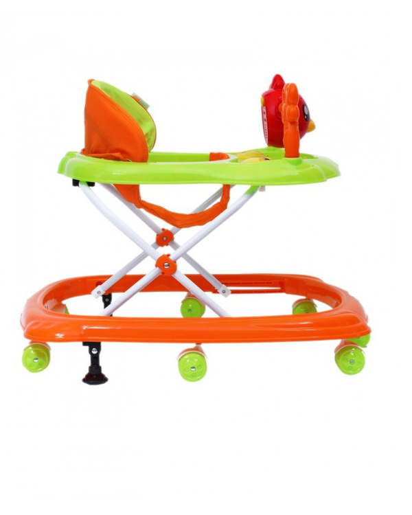 1st Step Walker With 4 Level Height Adjustment And Musical Play Tray - Orange