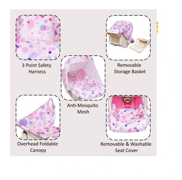 1st Step 5 In 1 Carrycot With Anti-Mosquito Mesh