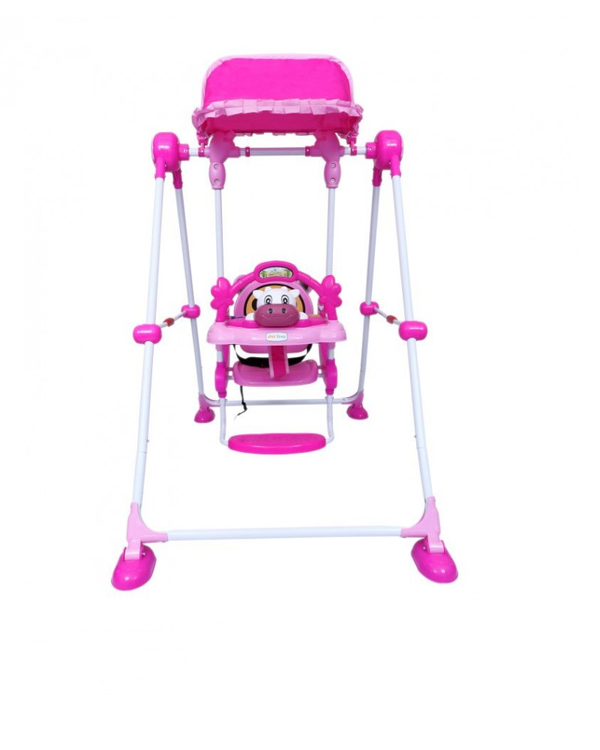 1st Step Swing With 3 Point Safety Harness And Adjustable Canopy - Pink