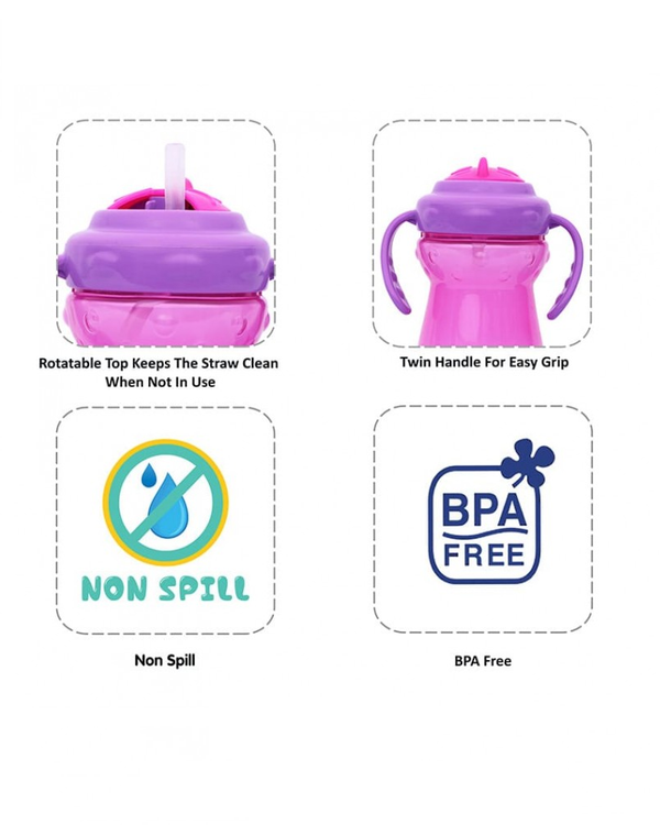 1st Step BPA Free Straw Sipper - Pink