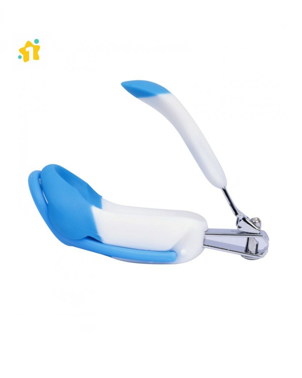 1st Step Easy Grip Baby Nail Clipper With Magnifying Glass-Blue