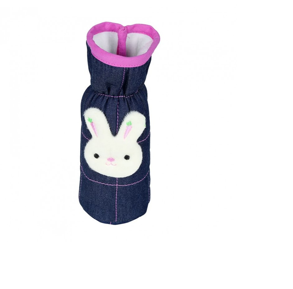 1st Step Denim Bottle Cover With Animal Face Motif (Pack Of 2)