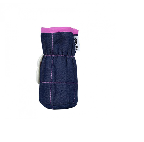 1st Step Denim Bottle Cover With Animal Face Motif (Pack Of 2)