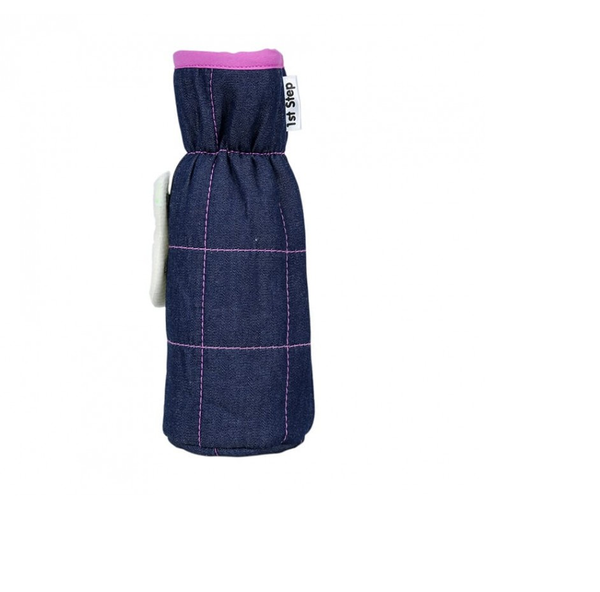 1st Step Denim Bottle Cover With Animal Face Motif (Pack Of 2)