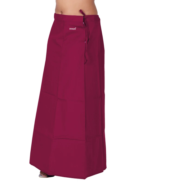 Aswati Premium Inskirt (6 Part) - Dark Raspberry