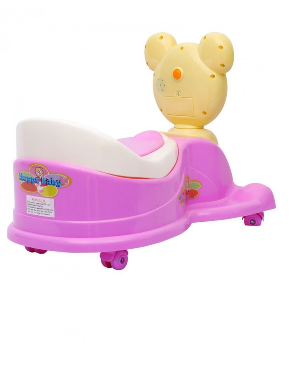 1st Step Blue Musical Potty Seat With Wheels - Pink