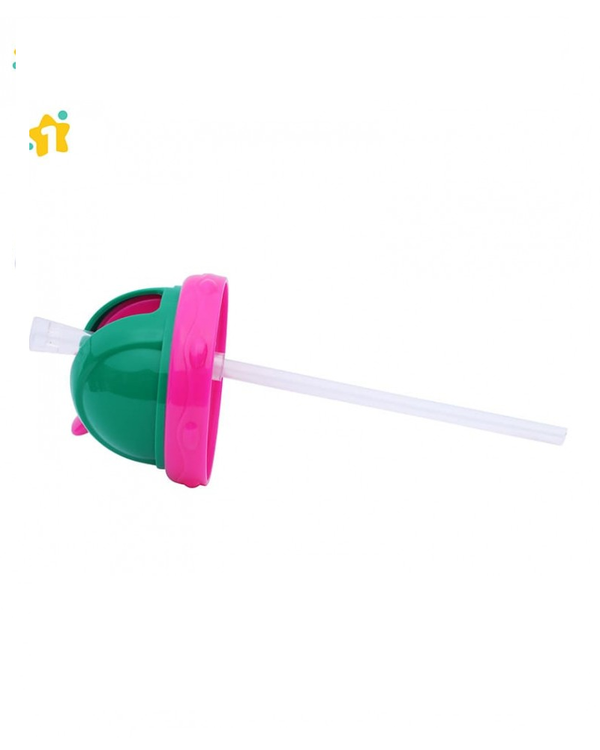 1st Step Spill Proof BPA Free Straw Sipper With Strap - Pink