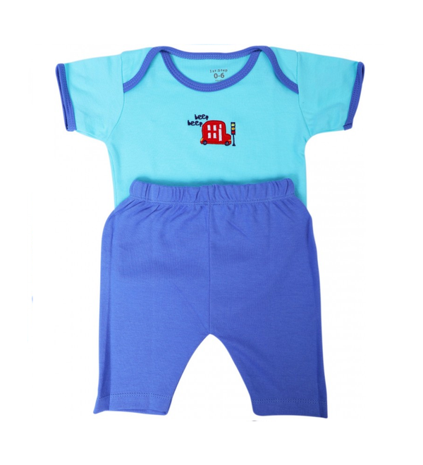 1st Step New Born Baby Gift Set Pack Of 8 (Light Blue)