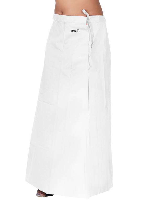 Aswati Premium Inskirt (6 Part) - White