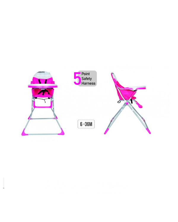 1st Step High Chair With 5 Point Safety Harness-Pink