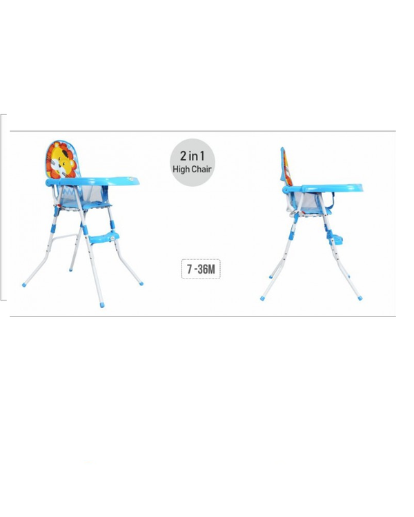 1st Step Convertible High Chair-Blue