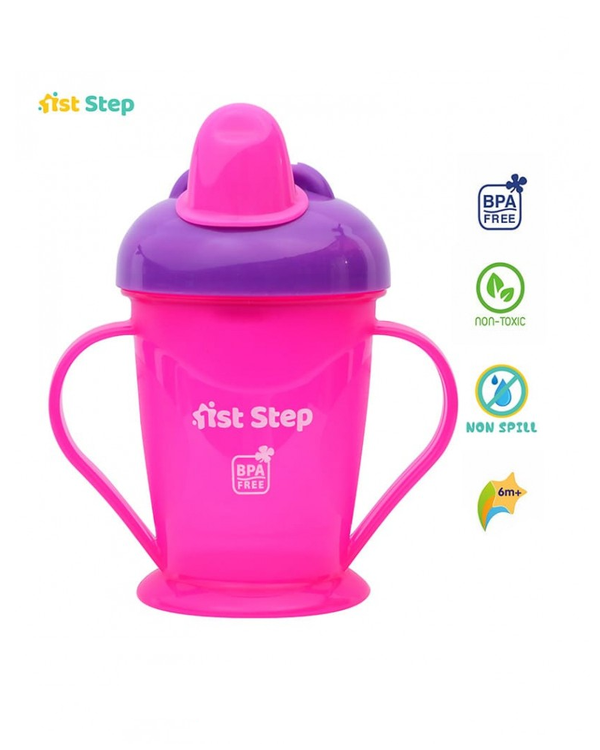 1st Step BPA Free Spout Sipper Cup With Twin Handles - Pink