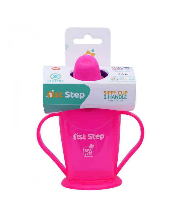 1st Step BPA Free Spout Sipper Cup With Twin Handles - Pink