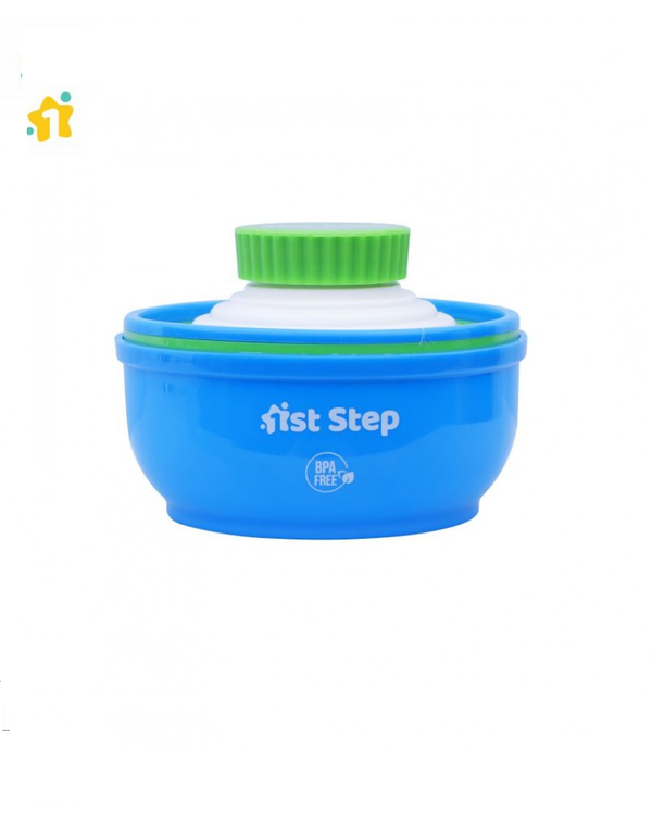 1st Step Powder Box With Refillable Powder Puff- Blue
