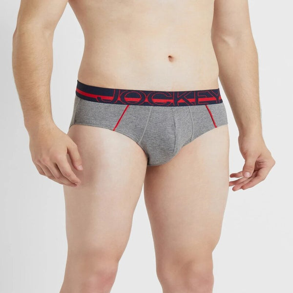 Mid Grey Melange Bold Brief