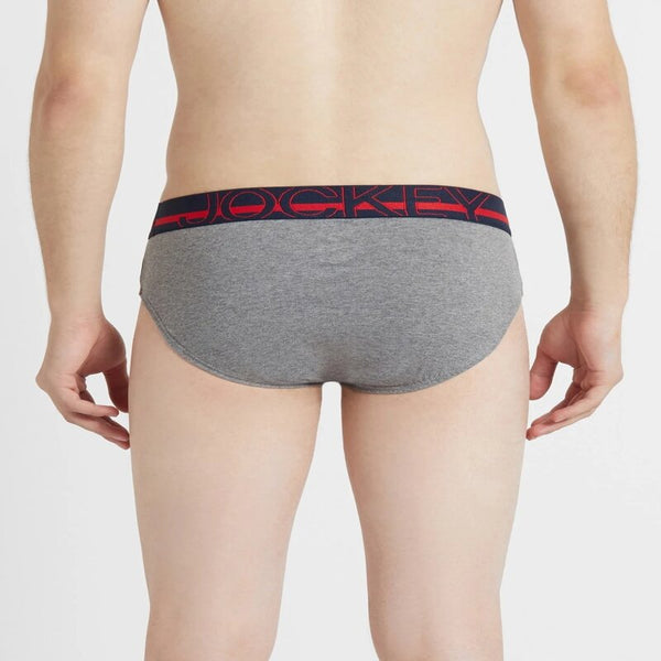 Mid Grey Melange Bold Brief