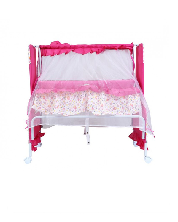 1st Step Cradle With Swing And Mosquito Net - Pink